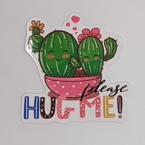 Hug Me Cactus sticker